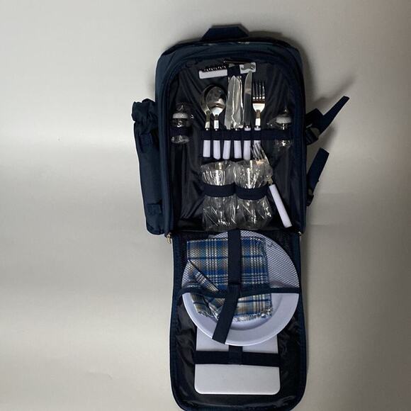 Apollo walker Picnic Backpack Bag for 2 Person with Cooler Compartment - Picture 3 of 15